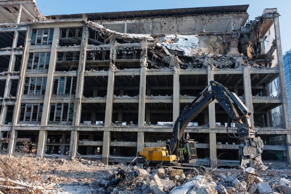 Commercial Building Demolition in Grove City
