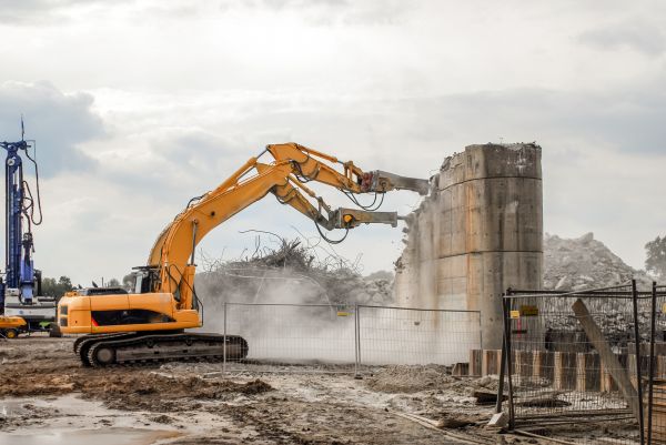 Silo Demolition in Grove City